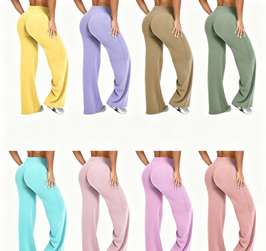 Women's Casual Wide Leg Sport Pants
